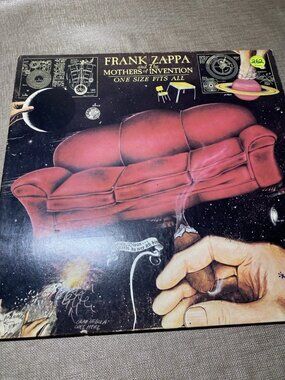 Frank Zappa One Size Fits All LP 1975 Discreet w/ Insert